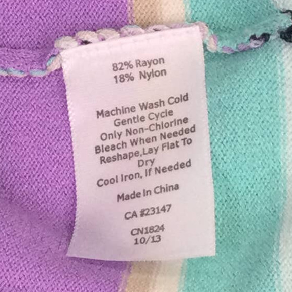 Talbots Scoop Neck Classic Lightweight Striped Preppy Casual Knit Sweater M - Picture 8 of 12